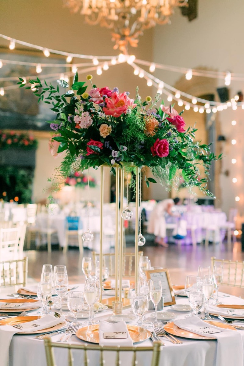 Wedding centerpiece by The Flower Couch