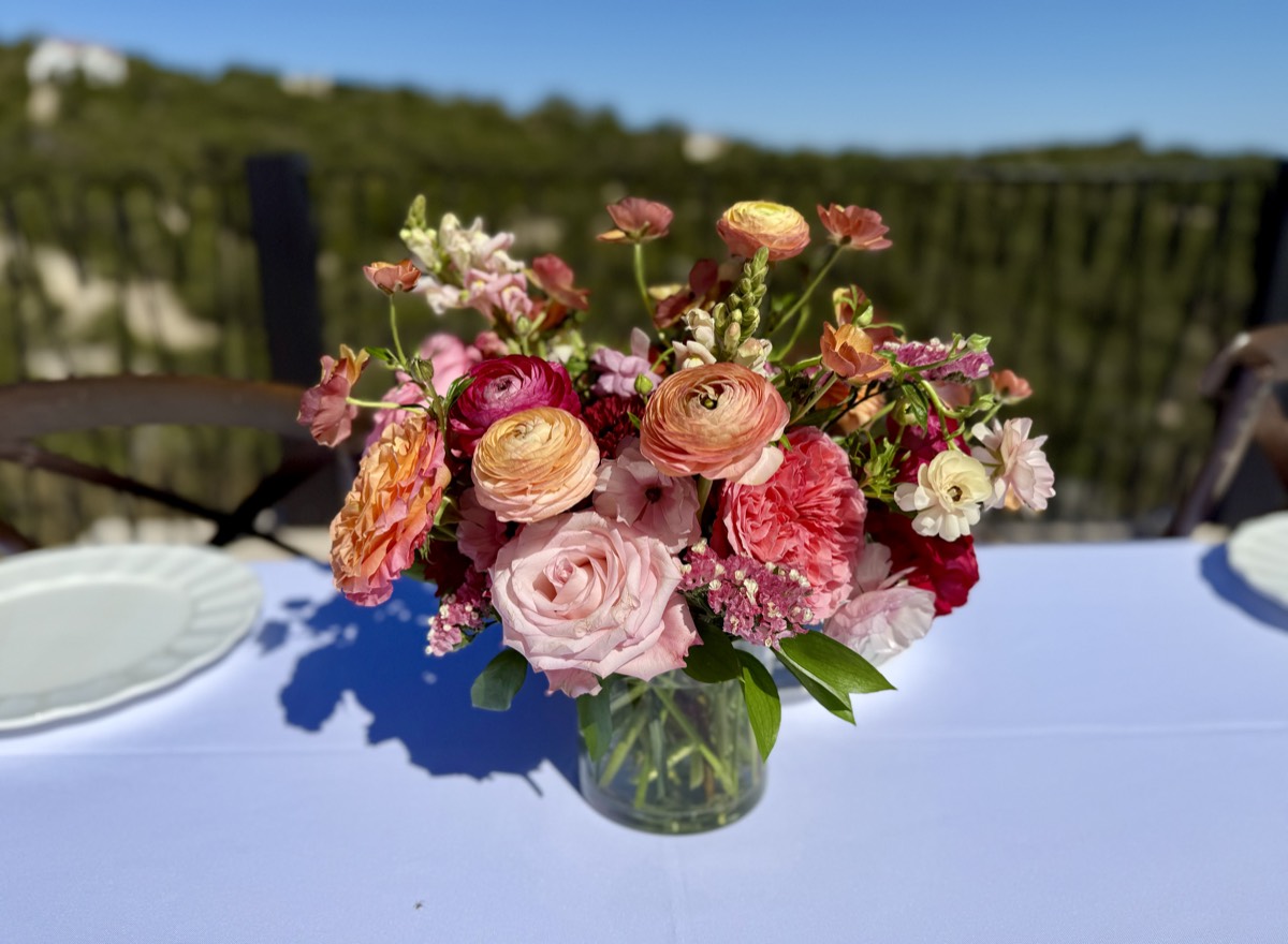 Wedding centerpiece by The Flower Couch