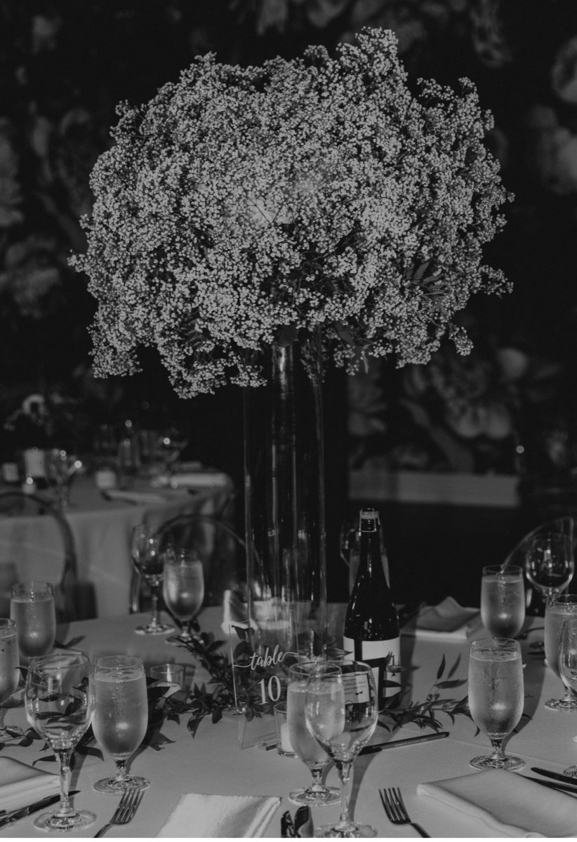 Wedding centerpiece by The Flower Couch