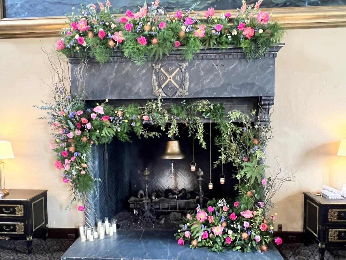 Floral installation by The Flower Couch