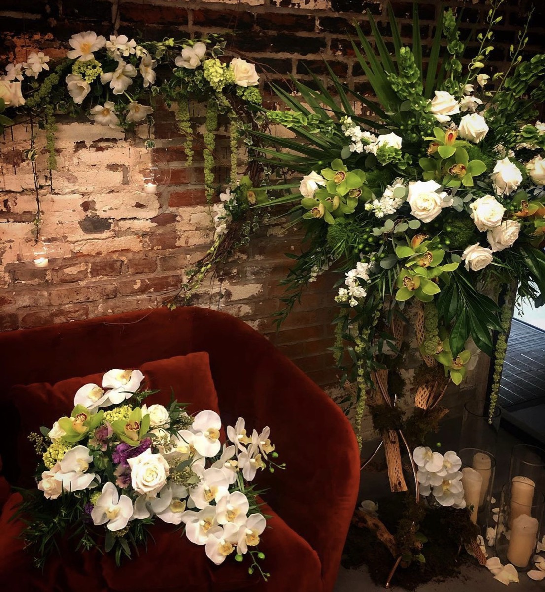 Floral installation by The Flower Couch