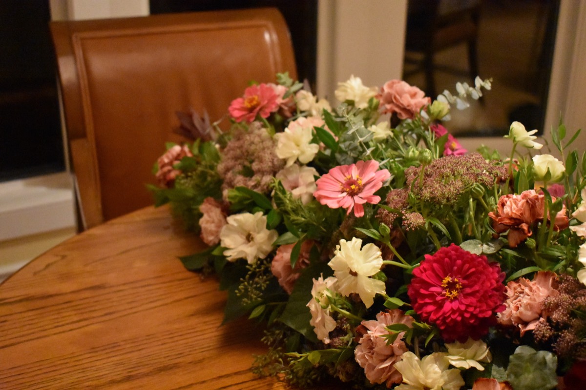 Floral installation by The Flower Couch