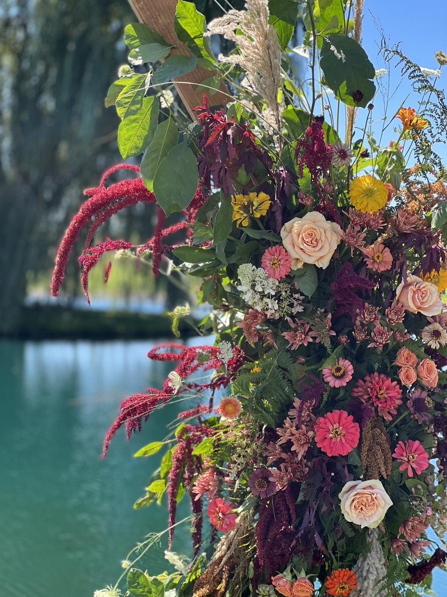 Floral installation by The Flower Couch