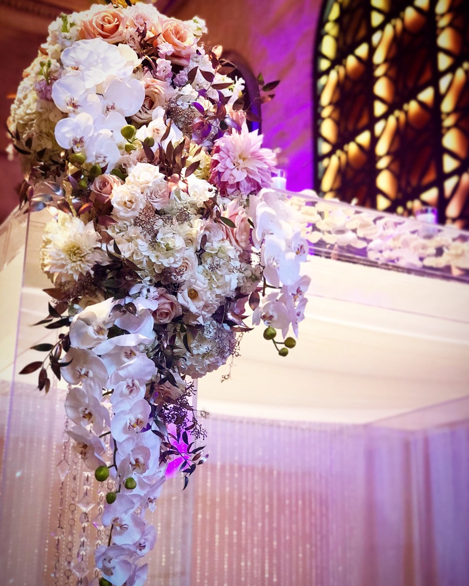 Floral installation by The Flower Couch