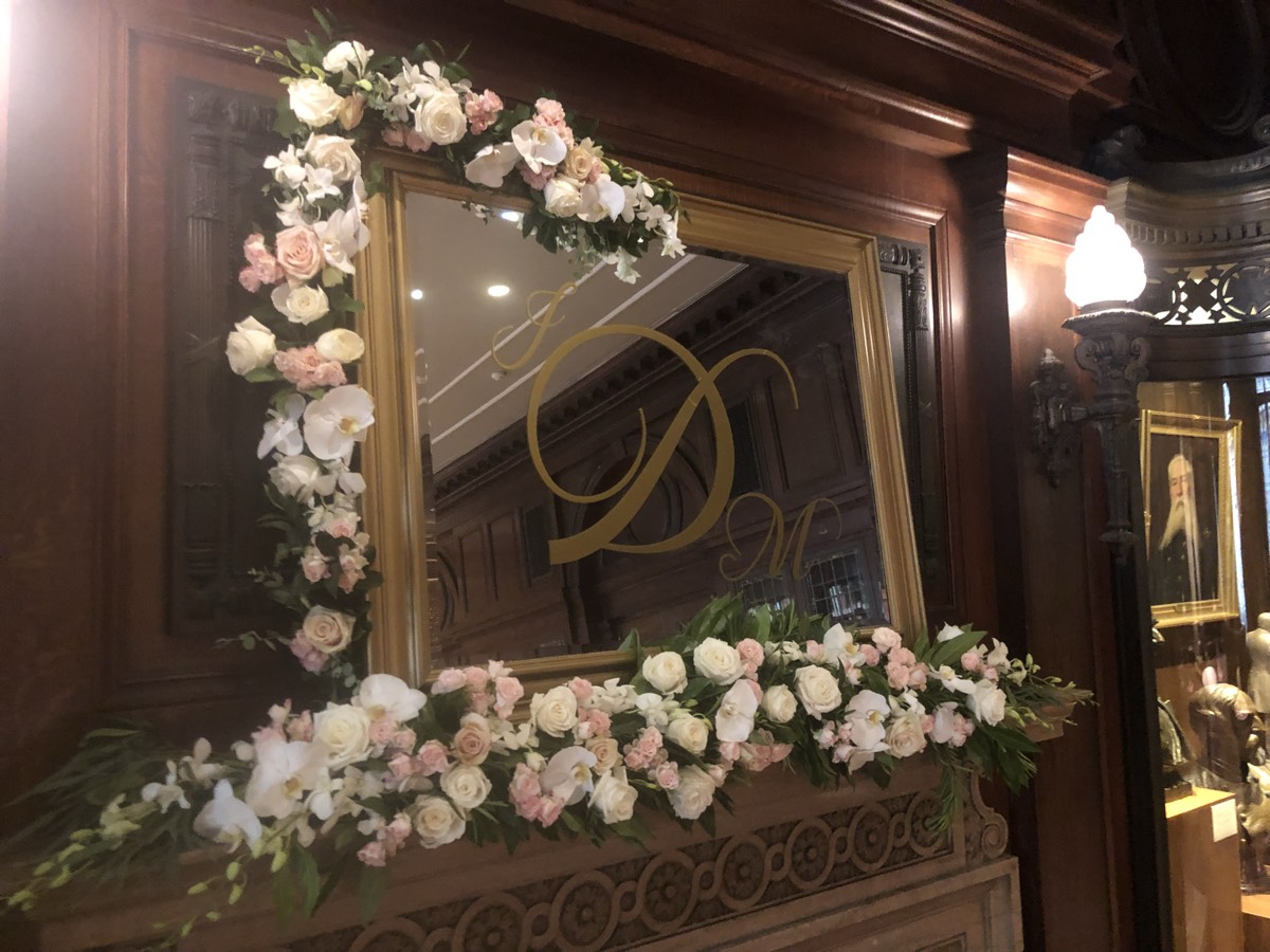 Floral installation by The Flower Couch