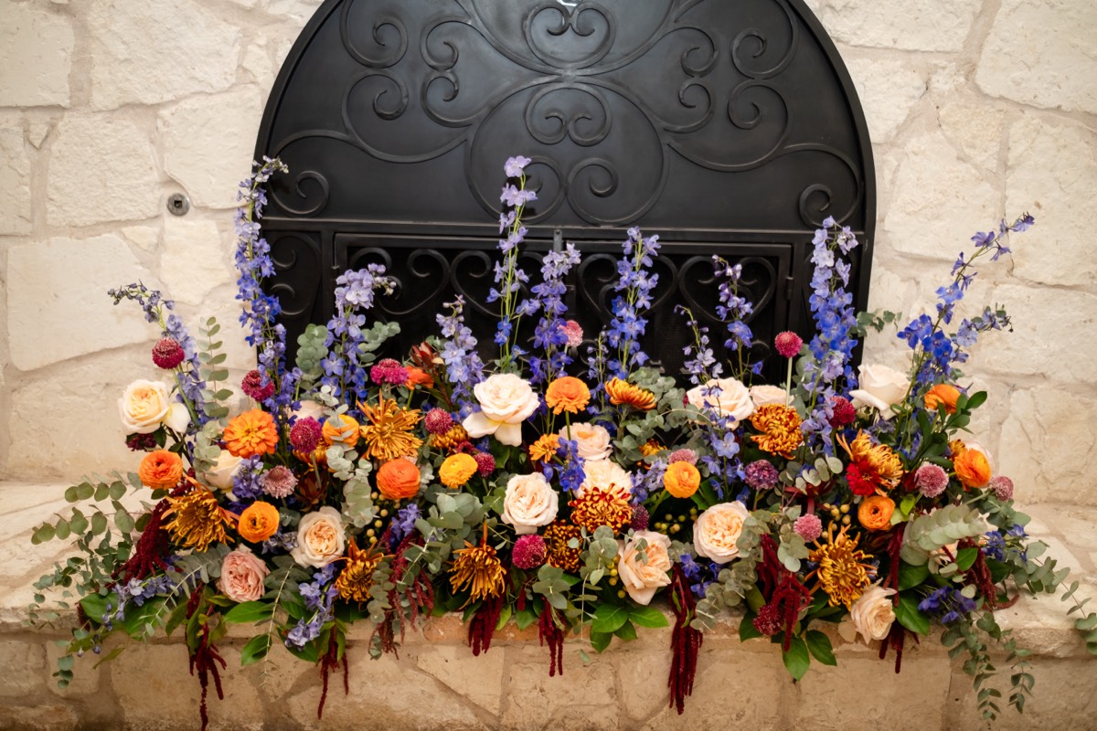Floral installation by The Flower Couch