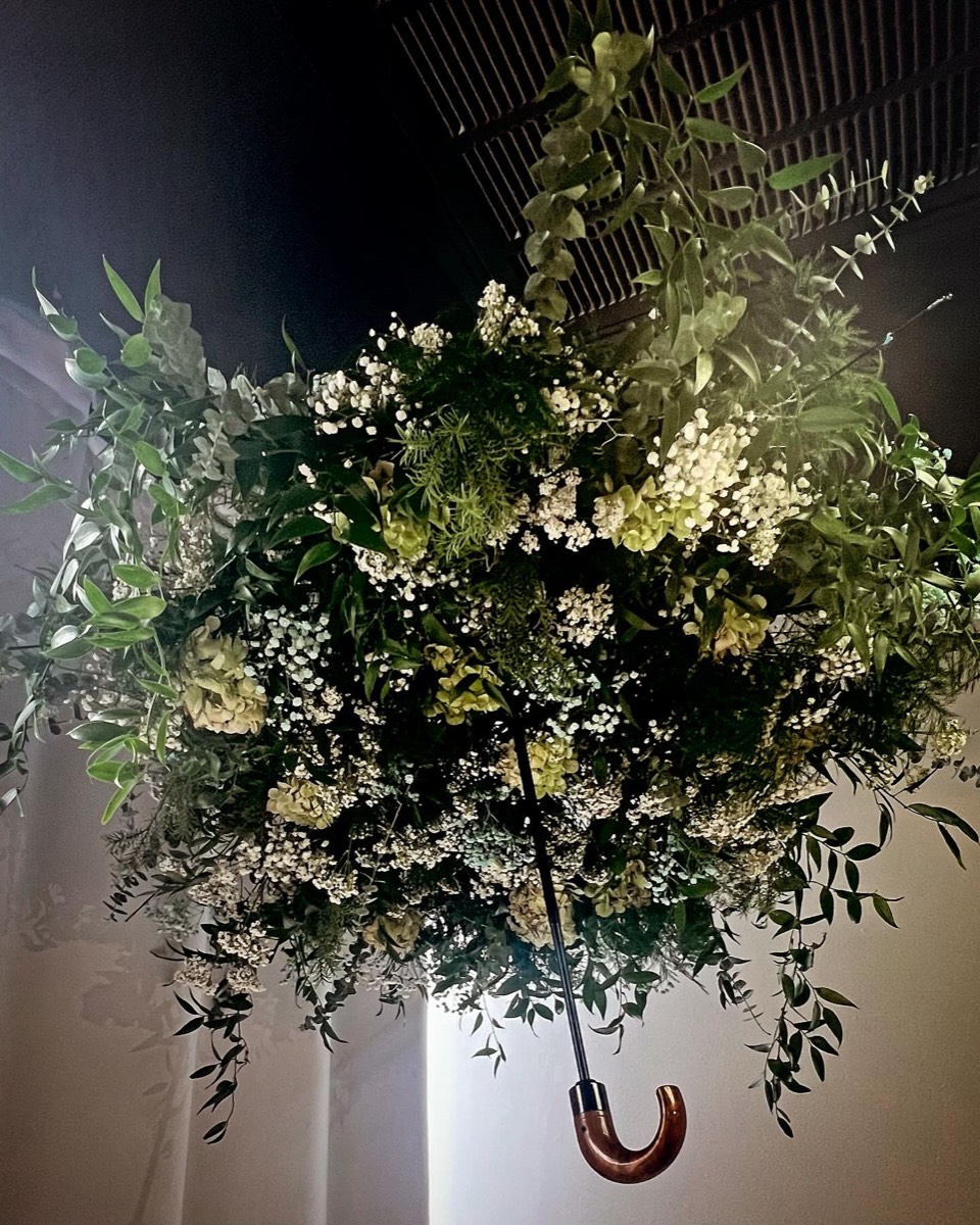 Floral installation by The Flower Couch