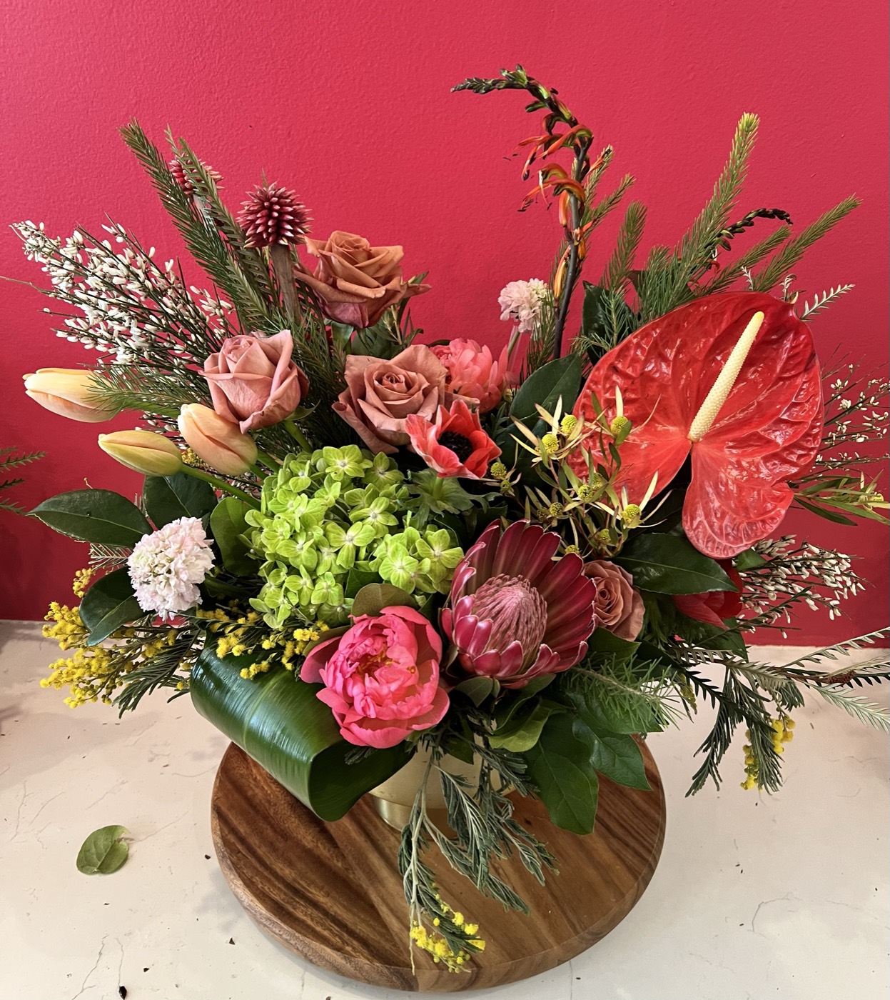 Bright and bold arrangement